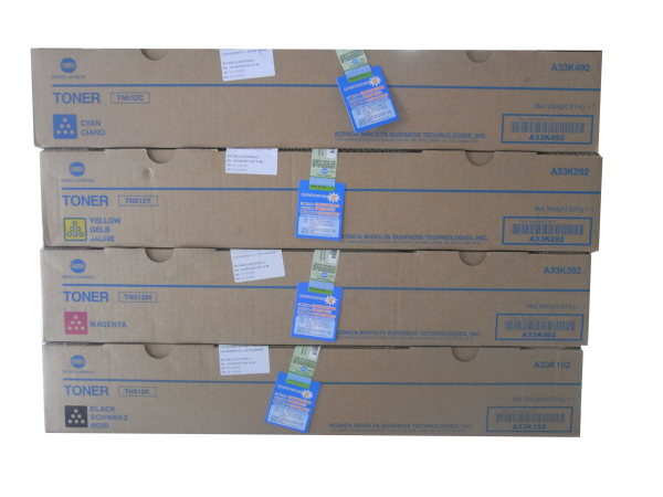 柯尼卡美能達C554e復印機碳粉 一套四個顏色 柯尼卡美能達C554e復印機碳粉 一套四個顏色